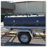 8' x 30" Charcoal wood smoker